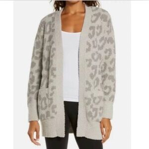 Barefoot dreams cheetah cardigan